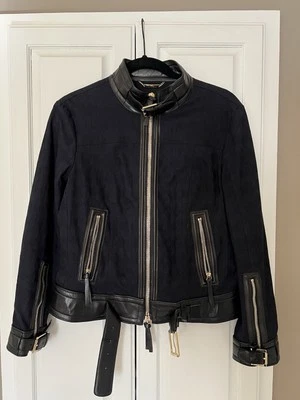 Roberto Cavalli Women's Biker Style Vtg Leather Jacket Size M - Image 1 of 4