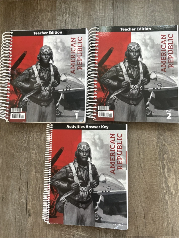 BJU Press American Republic Fifth Edition Teacher Student Text  & Activities Key - Image 1 of 1