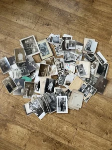 Job Lot Vintage Black White Photographs Social History 1920's-1940’s People - Picture 1 of 7