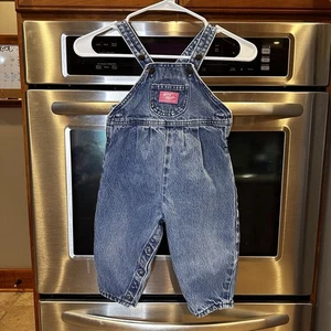 Vintage Oshkosh B’Gosh Denim Overall Baby 24 Monate Vestbak Lätzchen Made in USA - Bild 1 von 8