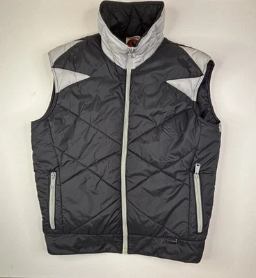 Vintage Mountain Goat By White Stag Sz L Puffer Vest Full Zip Black and Gray - Image 1 of 4
