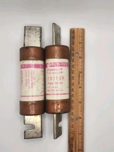 Menge 2 GOULD Shamut Trionic Sicherungen TR110R 110 Ampere Zeitverzögerung 250 VAC oder weniger - Bild 1 von 4