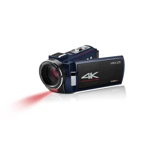 Camcorder - 4K Ultra HD, 30MP Photos, Night Vision with IR LEDs, 16X Zoom, Ti... - Picture 1 of 6