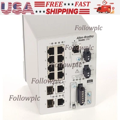 New Sealed Allen-Bradley 1783-BMS10CGL Ethernet Switch 10-Port Free Shipping - Image 1 of 4