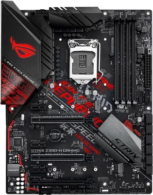 ASUS ROG Strix Z390-H Gaming Motherboard Z390 ATX DDR4 LGA1151 Tested - Image 1 of 4