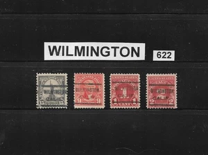 CA Precancels: Wilmington 622; Better Type CV $3 Each; 4 Diff. 1920s-30s Issues - Picture 1 of 1