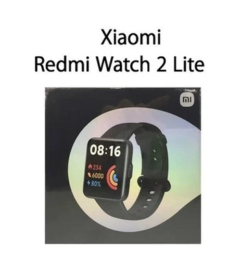 Xiaomi Redmi 2 Lite 41mm Black Plastic Case with black Silicon Band - NEW - Image 1 of 3