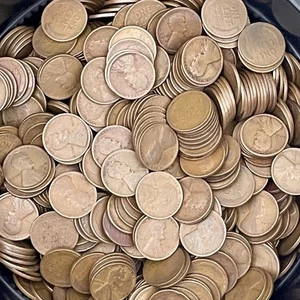 LOT of 200 ALL Teens 1909-1919 Lincoln Wheat Penny Cents P D & S Mints PDS - Picture 1 of 7