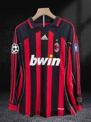Camiseta local AC Milan 07-08 - Champions League - Kaká #22 manga larga Foto 1 de 4