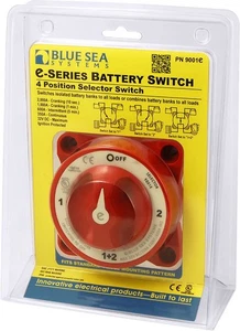 Blue Sea Systems Battery Switch 4-Way 9001E LC - Picture 1 of 8