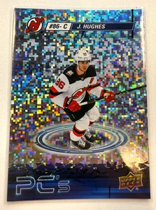 Jack Hughes, New Jersey Devils, Speckle PC's, UD 23-24 Series 2 #PC-26 - Bild 1 von 2