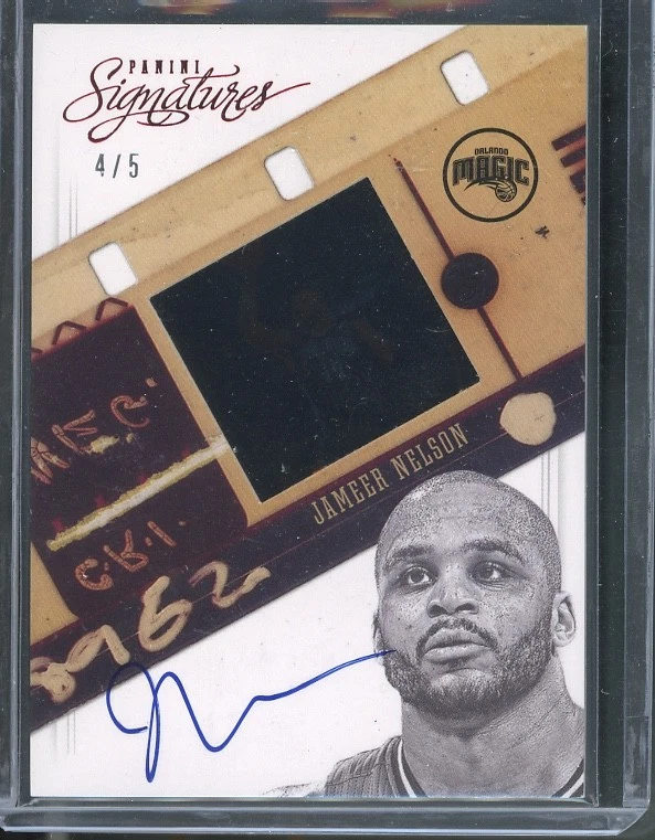 Película Panini Signatures 2012-13 roja/5 Jameer Nelson #40 Auto Magic Foto 1 de 2