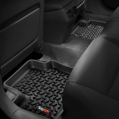 For Jeep Wrangler JK 18 Rugged Ridge All Terrain 2nd Row Black Floor Liners Foto 1 de 4