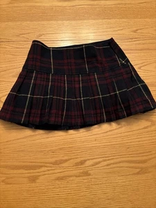 Abercrombie & Fitch Mädchen Mini Plissee Karo Rock Größe 14 Y2K Vintage Look - Bild 1 von 4