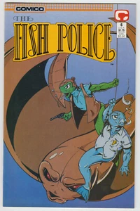 Fish Police issue #6, Comico (1988) 1st pressing, Near Mint - Picture 1 of 2
