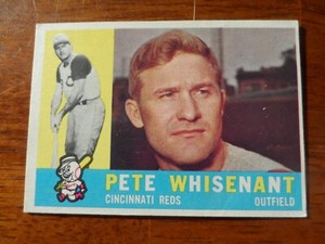 1960 TOPPS BASEBALL #424 PETE WHISENANT CINCINNATI REDS EX  B-877