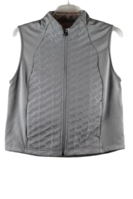 Xersion Gray Women's Vest Front Pockets Zip Closure Large 053 - Image 1 of 4