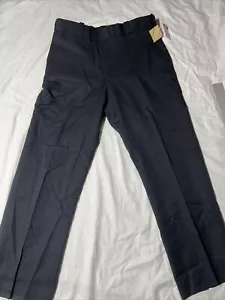 FLYING CROSS FECHHEIMER Men's 35 Regular Black Super Crease Polyester Pants - Picture 1 of 7