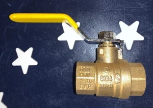 "Válvula de bola Merit-Brass 1/2"" 1/4 vuelta 600 WOG/CWP 250 psi 150 SWP Q104 561258" - Imagen 1 de 6