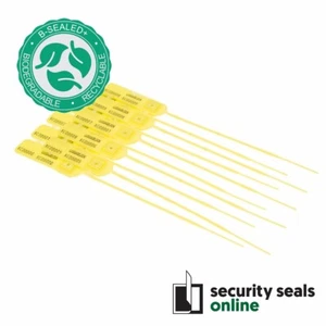 Yellow LuggageLock™ BIO+ Tamper Evident Security Luggage Tag, Bulk Pack - Bild 1 von 3