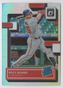 2022 DONRUSS OPTIC  RATED ROOKIE HOLO Riley Adams Rookie Washington Nationals - Picture 1 of 2