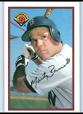 1989 Bowman #28 Marty Barrett Near Mint - Image 1 of 2