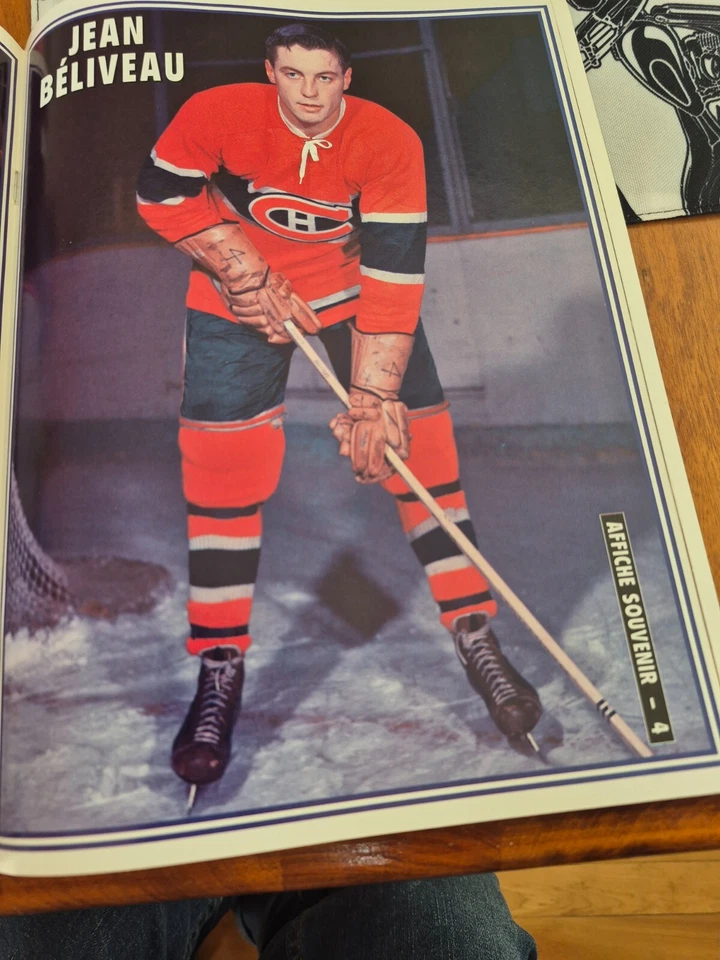 PÓSTER JEAN BELLEVEL MONTREAL CANADIENSES COLOR 8x11 1996 Foto 1 de 1