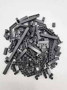 LEGO 150 BULK  DARK GRAY Random Technic Thick Pieces Mindstorms Nxt Rcx Liftarm - Picture 1 of 2