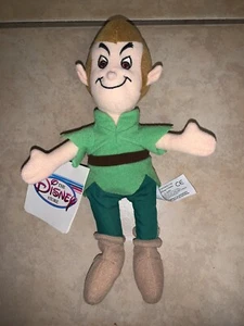 Peter Pan Beanie Plush Toy The Disney Store Mini Bean Bag 8" New With Tags - Picture 1 of 2