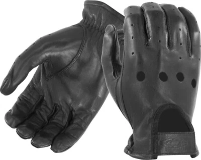 Damascus Full-Finger Leather Driving Gloves, Size 2XL, Black - Image 1 of 3