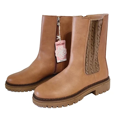 Botas Suéter de Combate Sam & Libby Scarlett Talla 11 Para Mujer Grunge Cremallera Lateral NUEVAS Foto 1 de 4