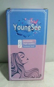 Youngsee 18” Extensions Human Hair Darkest Brown to Ash Brown 80g - Picture 1 of 5