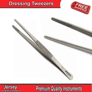 Surgical Tissue Thumb Tweezers Cotton & Dressing Forceps Surgery Lab Instruments - Picture 1 of 4