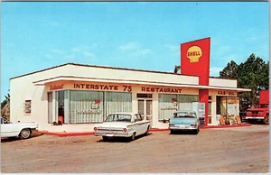 TRUCK STOP SHELL SERVICE STATION 1-75 PERRY GEORGIA PUBLISHED 1962 - Picture 1 of 2