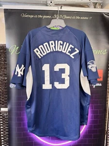 Vintage Nike New York Yankees #13 Alex Rodriguez Authentic MLB Baseball Jersey - Picture 1 of 6