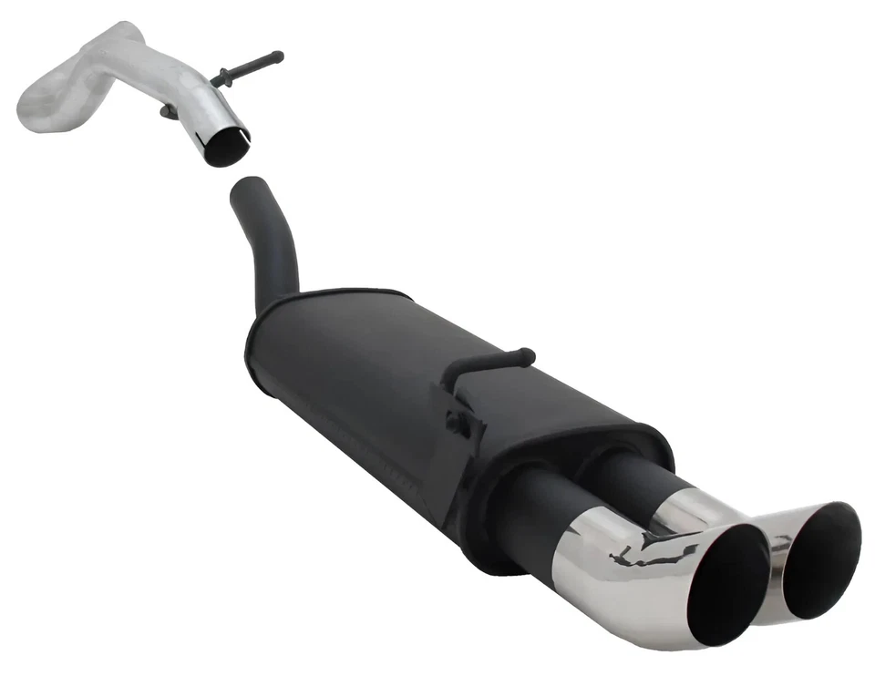 NOVUS SPORTAUSPUFF VW GOLF 4 2x76 DTM Endschalldämpfer mit ABE - Bild 1 von 1