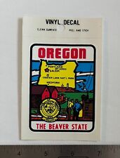 Oregon - The Beaver State - Vintage 90's Vinyl Decal 
