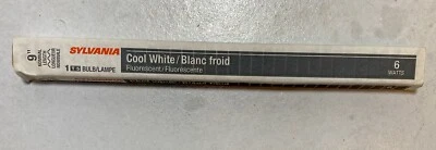 Sylvania F6T5/CW Fluorescent 6-Watt 9" Lamp Light Bulb 6W Cool White - Image 1 of 2