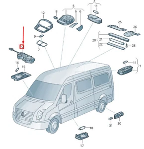 Volkswagen Crafter 2F MK1 Park Ultrasonic Sensor 2E0937109B NEW Genuine - Picture 1 of 1