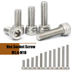 Din912 M1.4-M10 304 Stainless Steel Socket Screw Bolts Hex Allen Key Head A2-85