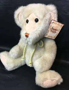 RARE Snuggly & Cuddly Teddy Bear Plush T. L.Toys Ivory White Stuffed Animal NWT - Picture 1 of 10