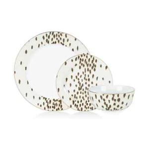 Poodle & Blonde Tottenham Dalmatian 12pc Dinner Set For 4, Limited Edition Print - Picture 1 of 7