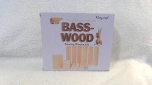 Kingcraft 12pc Bass-Wood Carving Blocks Kit New In Priginal Box Factory Sealed. - Picture 1 of 7