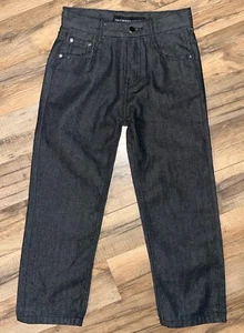 Boy’s Young Rich And Famous Dark Wash Stars On Back Pockets Blue Jeans Size 7 - Picture 1 of 5