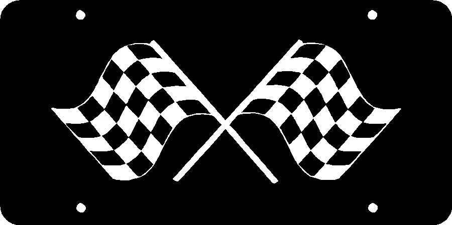 matrícula Checker Flag Foto 1 de 1