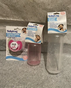 Babyking Nurser Bottle Set Of 3 (2 bottles , Pacifier) - Picture 1 of 3