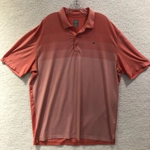 Callaway Opti Dri Herren Polyester Kurzarm Golf Poloshirt Größe XL/TG Pink - Bild 1 von 9