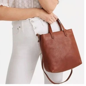 NWT Madewell | The Zip Top Transport Crossbody J1951 Leather Bag, Womens - Imagen 1 de 9