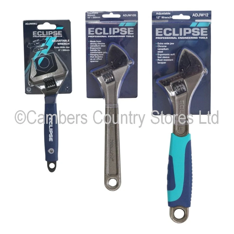 NEW Eclipse Quality Adjustable Spanner Wrench Soft Grip Standard & Extra Wide - Image 1 of 1