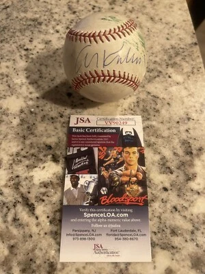 JSA COA AL KALINE SIGNED AUTOGRAPHED OFFICIAL MLB BALL BASEBALL GAME USED - Image 1 of 4